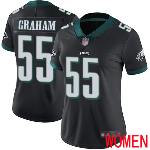 Women Philadelphia Eagles 55 Brandon Graham Black Alternate Vapor Untouchable NFL Jersey Limited Player